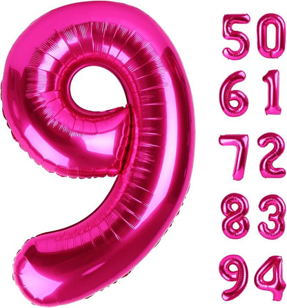 Hot Pink 9 Balloon by IWERP
