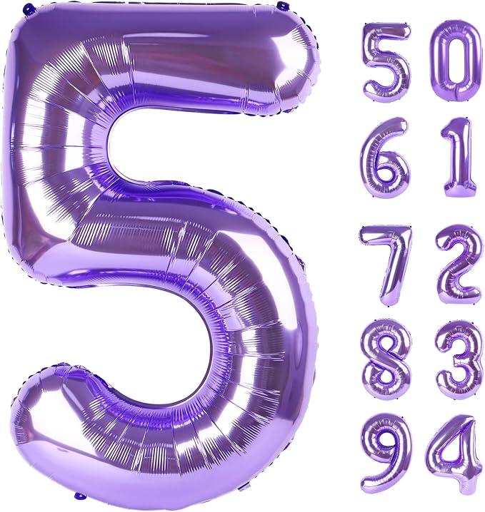 Purple 5 Balloon by IWERP