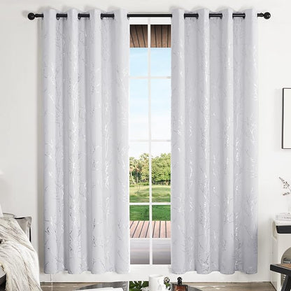 Deconovo Room Darkening Curtains, Noise Reducing Drapes, 2 Panels, - Image 2