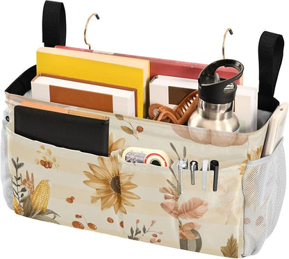 Bedside Caddy Metal Frame Hanging Organizer Bunk Bed Dorm Accessories Hook And - Image 3