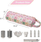 Quilted Hair Tools Travel Bag，Hair Styling Accessories Storage Case for Shark FlexStyle, Dyson Airwrap Hair Dryer, Curling Iron, Revlon Hair Tools，Portable and foldable(03Checkered)