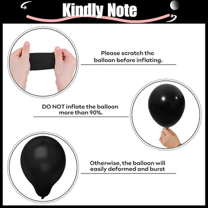 HILAVO Red Black and Gold Balloons - Image 9