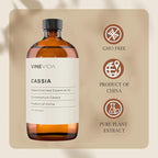 VINEVIDA Cassia Essential Oil - 16 oz - Undiluted - DIY Candle Scents - Bulk for Soap Making & Skin Safe