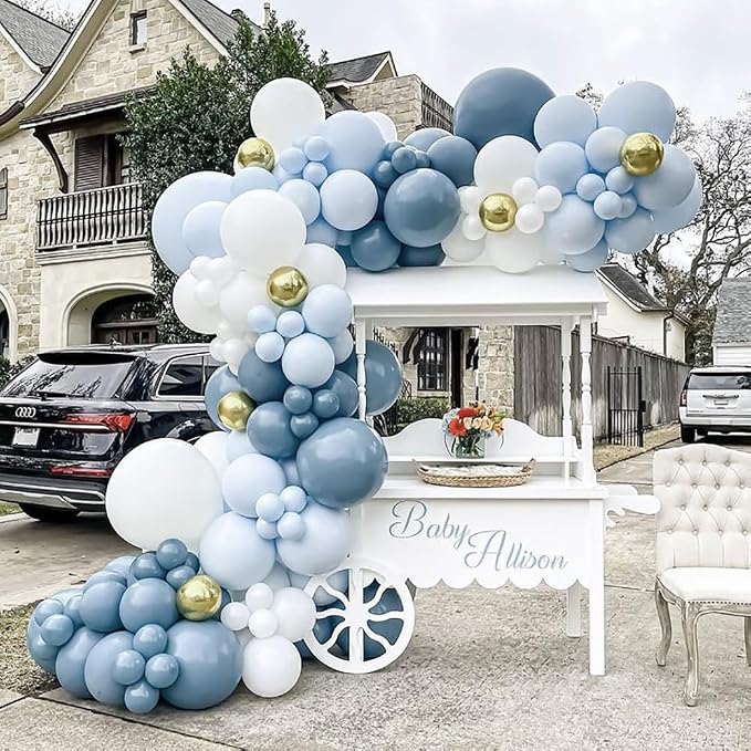 Dusty Blue Balloon Arch Kit - Image 4