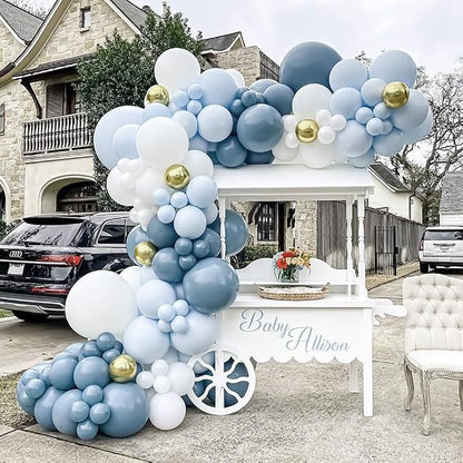 Dusty Blue Balloon Arch Kit - Image 4