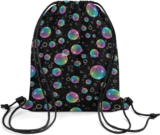 Yoga Drawstring Bag Gym Sackpack String Backpack Waterproof - Image 2