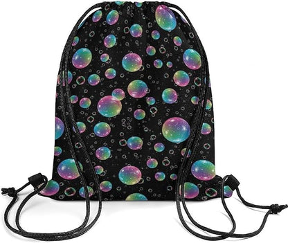 Yoga Drawstring Bag Gym Sackpack String Backpack Waterproof - Image 2