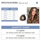 COOKAYU Invisi Edge Tape in Hair Extensions Real Human Hair Seamless Injected Tape Ins 18Inch 20pcs 40g Natural Black to Medium Brown and Caramel blonde Extensions