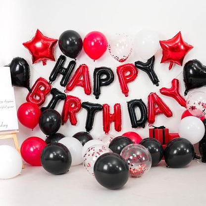 Red and Black Birthday Decorations - Image 4