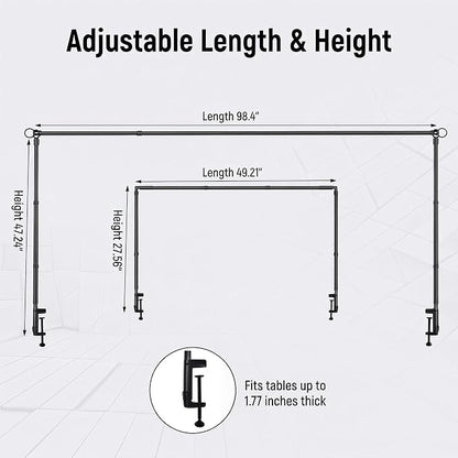 Over the Table Rod Stand with Clamps - Image 7