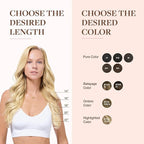 GOO GOO Clip in Hair Extensions Real Human Hair, Remy Human Hair Extensions Clip ins for Women, Natural Human Hair, 24inch 120g 7Pcs, 613R Bleach Blonde