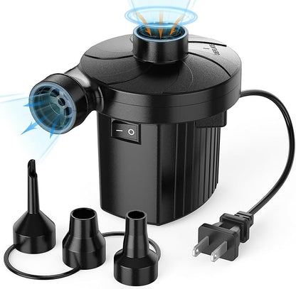 Electric Air Pump for Inflatables, Portable Quick-Fill Air Pump by Motorenbau