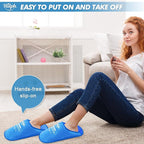 Hilph Foot Ice Pack Slippers for Plantar Fasciitis 2 Packs, Reusable Hot Cold Packs Gel Ice Slipper for Foot and Broken Toes, Gout, Foot Surgery, Neuropathy, Diabetic, Swollen, Light Blue