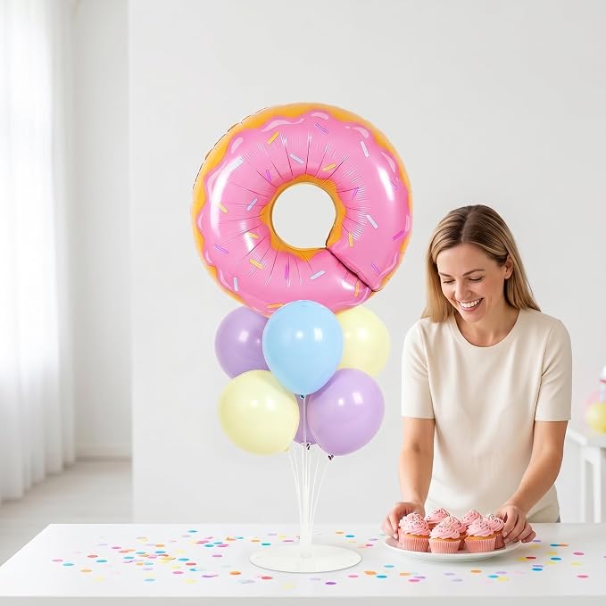 Donut Table Centerpiece Balloons Stand Kit- 2 Sets Balloon Centerpieces - Image 4