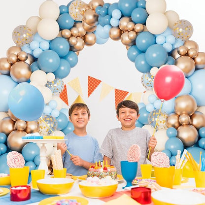 DBKL Dusty Baby Blue Balloon Arch Garland Kit, Different Sizes 18 12 10 5 inch - Image 4