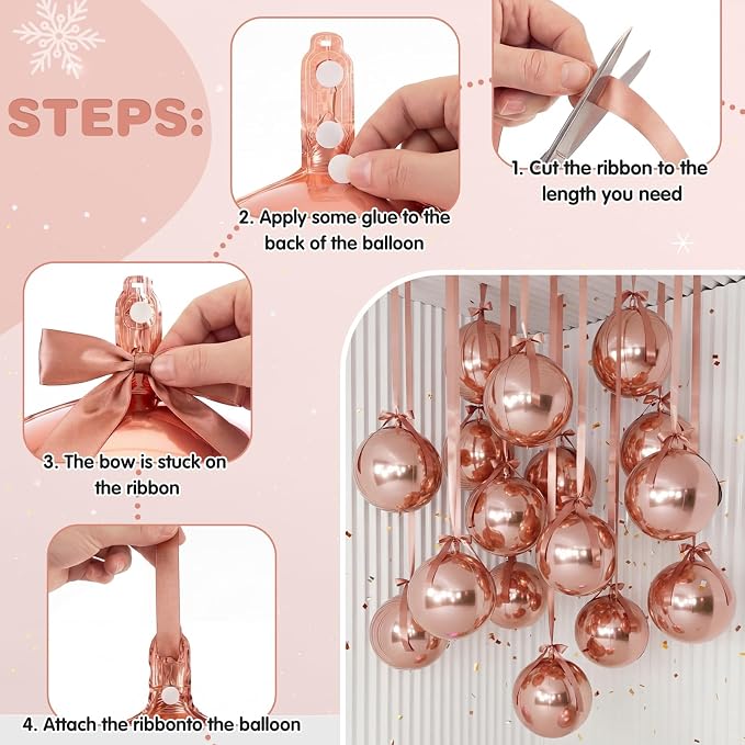 Jenaai 30 Set Round Foil Balloons Bulk 22 Inch 4d Metallic Giant Balloons Set - Image 4