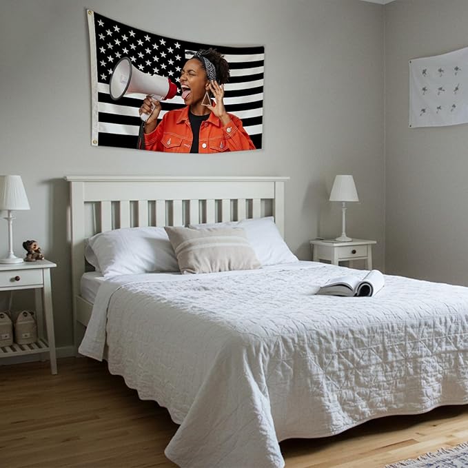 Nxwdwqa Custom Black and White America Flag 3X5 Ft Personalized Flags Design - Image 2
