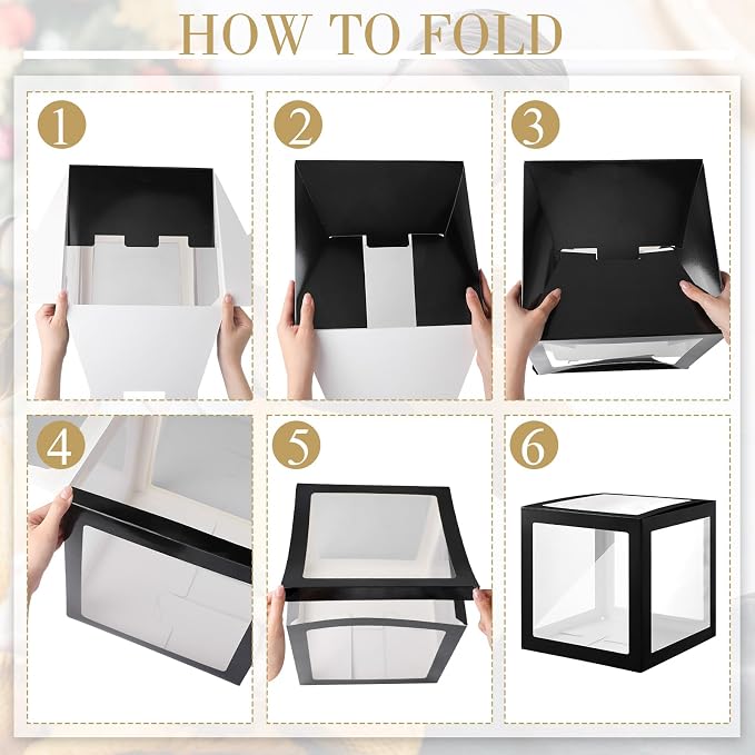 Thyle 12 Pcs Transparent Balloon Boxes Clear Balloon Boxes - Image 3