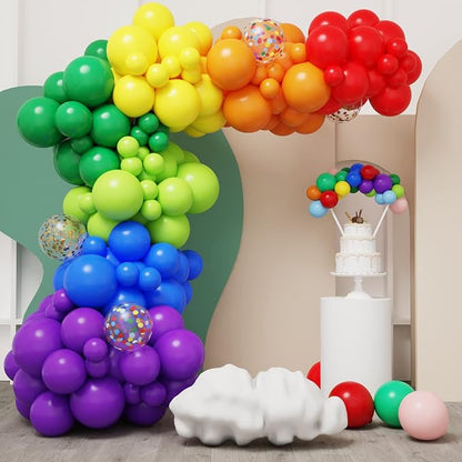 | 100 Biodegradable Latex Balloons 9 Inch | Assorted Rainbow Colors | Perfect - Image 5