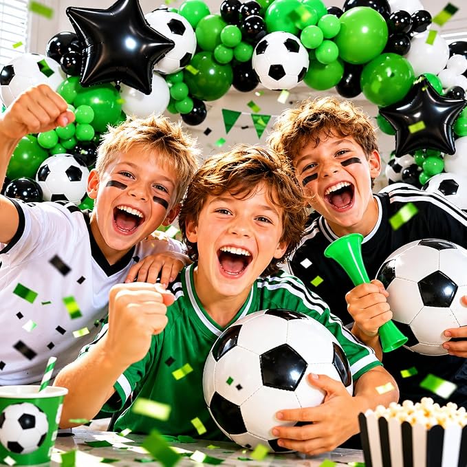 150Pcs Soccer Balloon Garland Arch Kit - Image 7