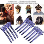 Hair Styling Clips, ANGGREK 12pcs/Box Hair Styling Clips Hairdressing Salon Sectioning Hairpins Duck Billed Hair Cutting Clips for Thick and Thin Hair Salon Styling 6 Colors()