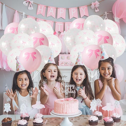 Pink Bow Balloons - Image 4