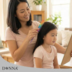 DONNA Bone Tail Comb – Assorted Color Pastel Styling Comb for Sectioning, Volume & Parting – Fine Tooth Hair Comb for Women, Men & Professionals (RAINBOW)