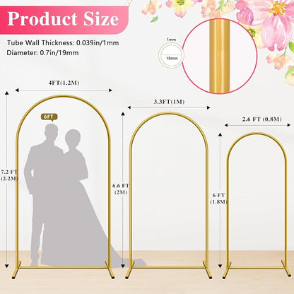 Metal Arch Backdrop Stand, easy set-up, - Image 3