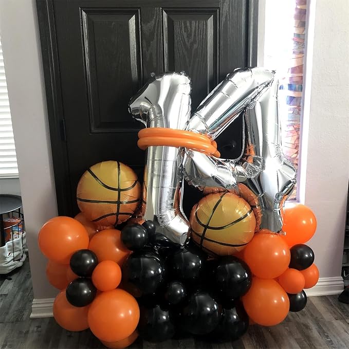 Silver Foil Balloon Number 8 for Boys, Large Number 8 Helium Balloon for Women - Image 7
