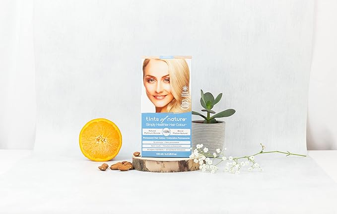 Tints of Nature 10N Natural Platinum Blonde Permanent Hair Dye, Nourishes Hair and Covers Greys, Ammonia-Free, 4.4 fl oz