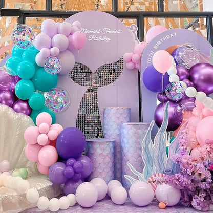 Mermaid Balloon Garland Arch Kit - Image 4