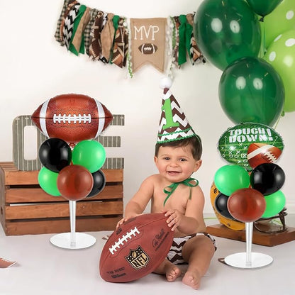 4 Sets Football Party Balloons Stand Kit, Football Party Balloon Centerpiece - Image 4