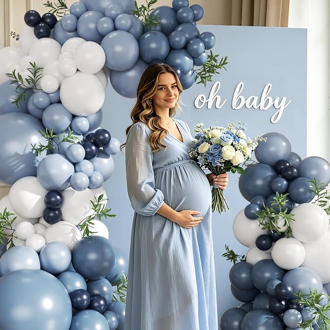 Navy Blue Balloon Arch Kit for Blueberry Baby Shower Birthday Decorations | - Image 6
