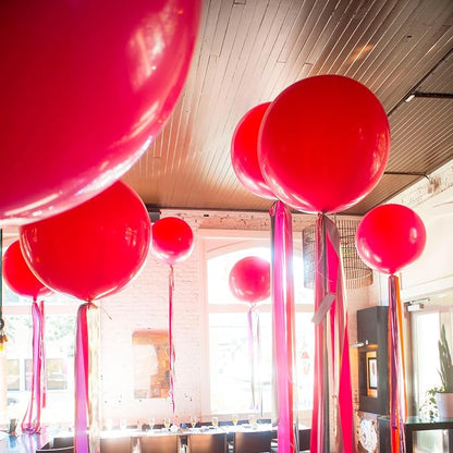 Giant 36 inch Jumbo Red Balloons - Image 5