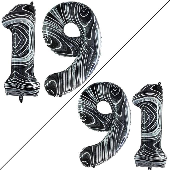 Number 19 Balloons for 19th Birthday Sweet 19 Party Decorations, 42 Inch Jumbo by GOER