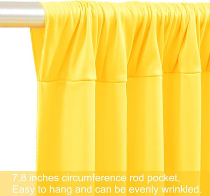 8 Panels Yellow Backdrop Curtains - Image 8