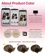 Moresoo Brown to Blonde Seamless Clip in Hair Extensions Real Human Hair Dark Brown to Honey Blonde Ombre Human Hair Extensions Clip ins Long Full Head 120g/7pcs 22 inch