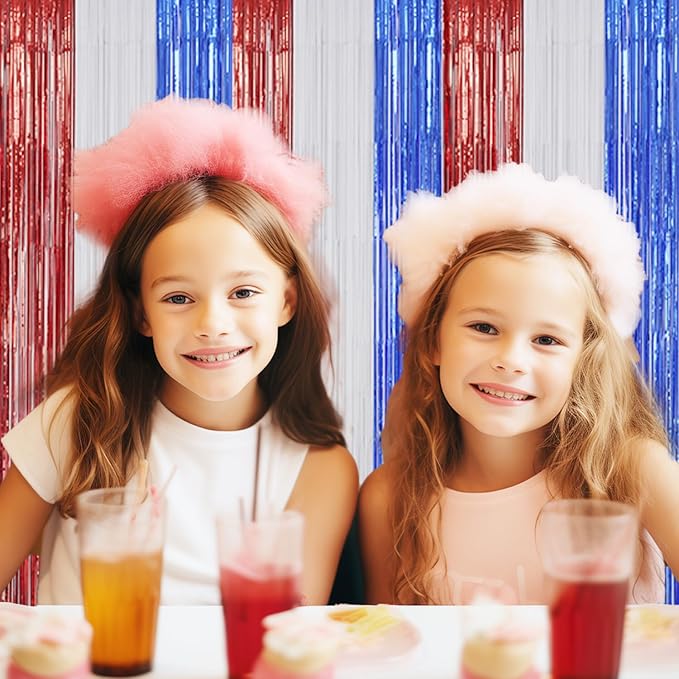 DECOCKRAT 3 Pack Foil Fringe Backdrop - Image 4
