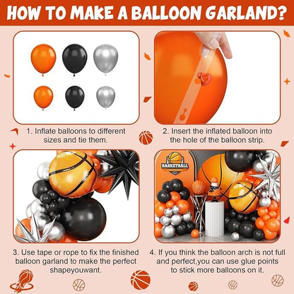 Basketball Balloons Arch Kit - Image 6