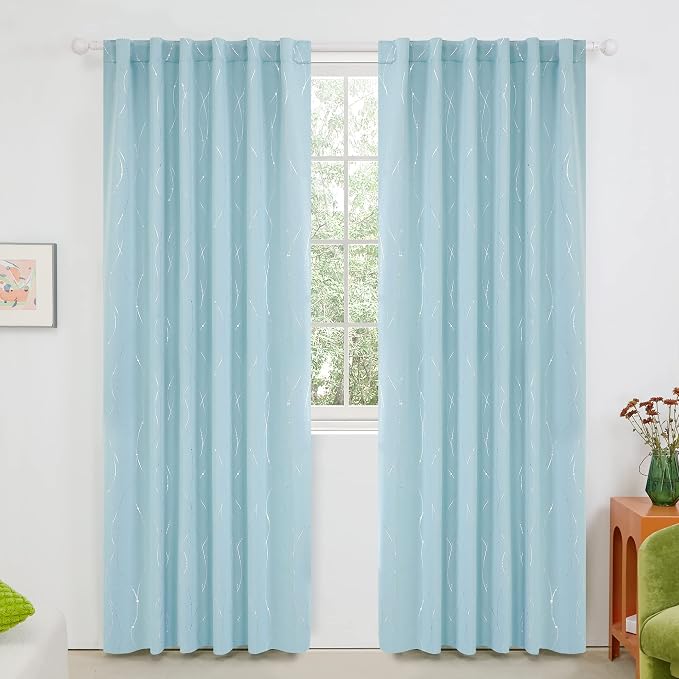 Deconovo Blackout Back Tab Curtains - Image 2