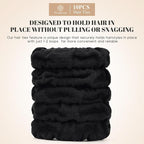 WantGor Hair Ties, Women 10PCS Hair Bands No Damage Elastic Scrunchies Seamless Ponytail Holders Hair Accessories Head Bands for Women's Thick Thin Hair (Black)