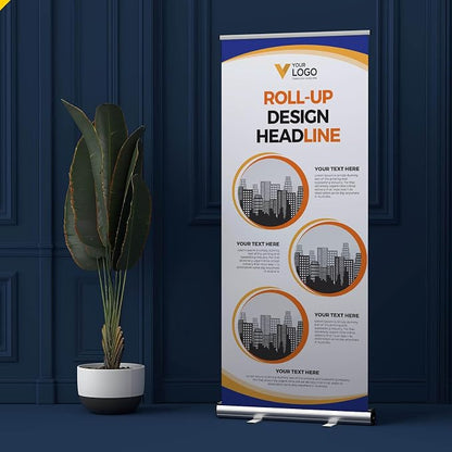 33x81 Custom Retractable Banner Stand Signs READY IN 1 DAY Pull up Roll up - Image 8