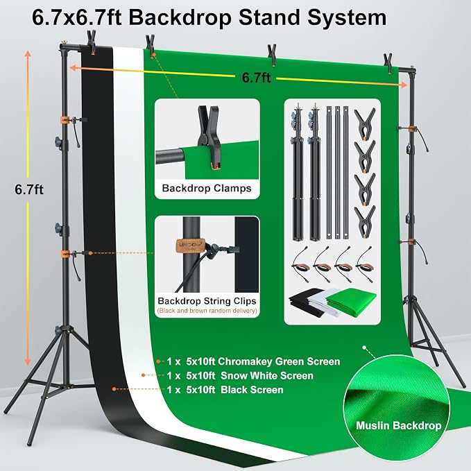 LINCO Lincostore Photo Video Studio Light Kit AM169 | Photography lighting kit - Image 4