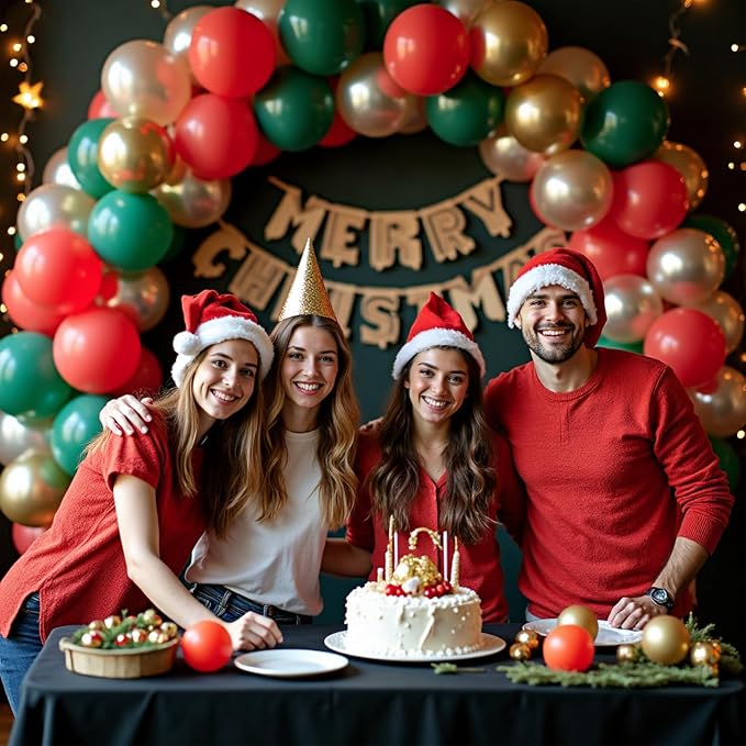 412pcs Red Green White Balloon Garland Arch Kit, 18 12 10 5 inch Different - Image 6
