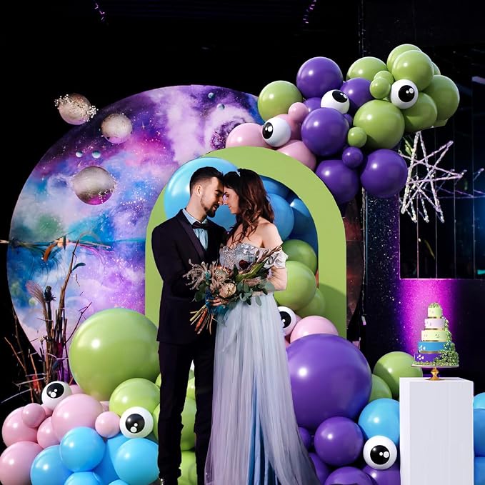 Blue Purple Balloons Arch for Kids Theme Party Decorations - Image 6