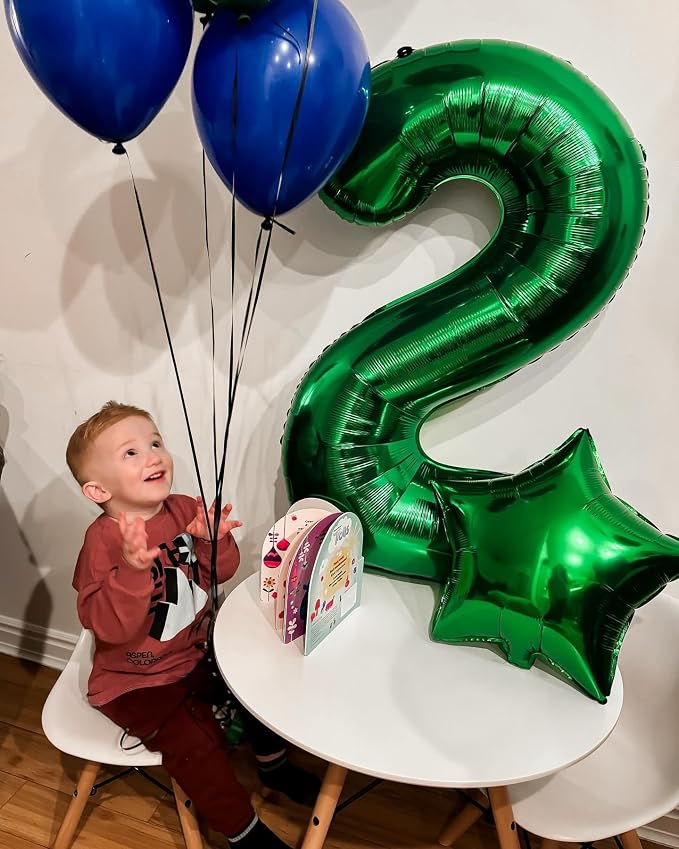 17 Balloon - Green Birthday Number Balloons, 40 Inch Decorations Men Women | - Image 4