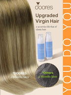 DOORES Human Hair Extensions Tape in, Balayage Dark Brown to Chestnut Brown and Dirty Blonde 40pcs 22 Inch 100g, Tape in Hair Extensions Straight Skin Weft Hair Extensions