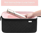 Leudes Hair Tools Travel Bag for Shark Flexstyle Carrying Case Portable Shark Hair Air Wrap Dryer Case Waterproof Dustproof Flat Curling Iron Travel Organizer (Black)