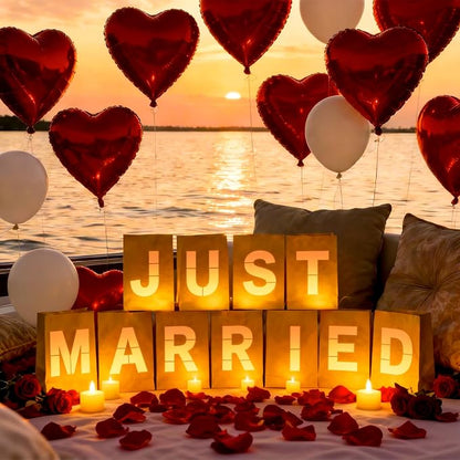 Just Married Light Up Letters, Include Light up Letters, - Image 5
