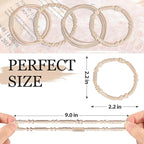 Hair Accessories Set for Women: 20 Boho Hair Ties in 5 Neutral Colors, 4 Stylish Hair Bands Bracelets for Thick or Thin No Damage Ponytails
